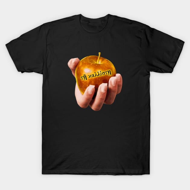 Chaos Magick Discordianism Eris Apple Of Discord Kallisti T-Shirt by Mindseye222